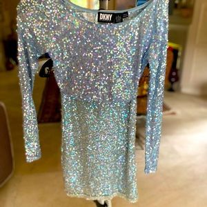 DKNY spandex top and skirt